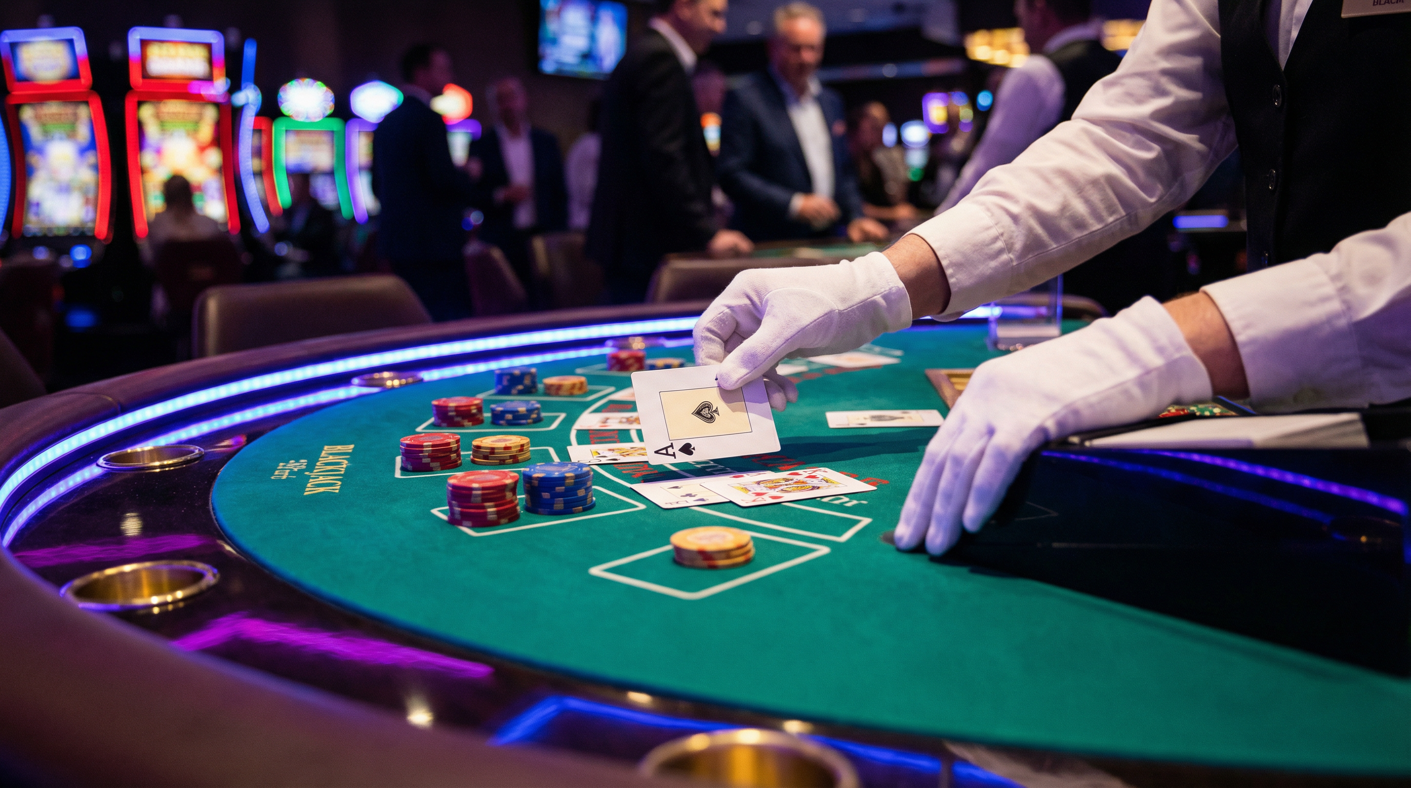 Mesa Blackjack Cartas Fichas México